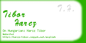 tibor harcz business card